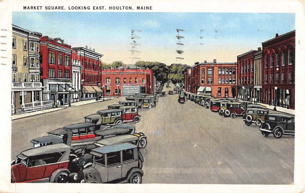 Market Square, Looking East, Houlton, Maine